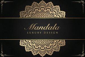 Luxurious mandala background and banner design, suitable for design templates for greeting cards vector