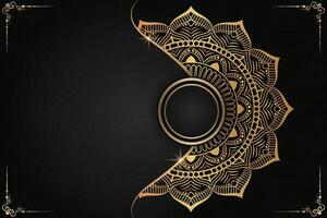 Luxurious mandala background and banner design, suitable for design templates for greeting cards vector