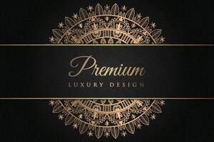 Luxurious mandala background and banner design, suitable for design templates for greeting cards vector