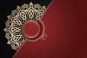 Luxurious mandala background and banner design, suitable for design templates for greeting cards vector