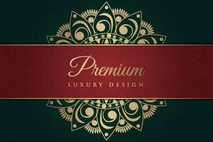 Luxurious mandala background and banner design, suitable for design templates for greeting cards vector