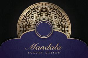 Luxurious mandala background and banner design, suitable for design templates for greeting cards vector