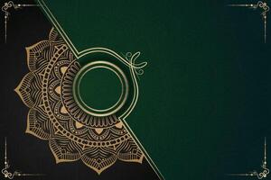 Luxurious mandala background and banner design, suitable for design templates for greeting cards vector