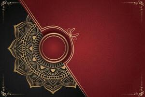 Luxurious mandala background and banner design, suitable for design templates for greeting cards vector