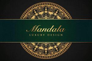 Luxurious mandala background and banner design, suitable for design templates for greeting cards vector