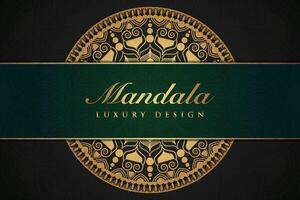 Luxurious mandala background and banner design, suitable for design templates for greeting cards vector