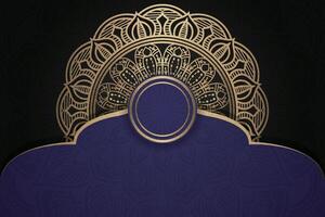Luxurious mandala background and banner design, suitable for design templates for greeting cards vector