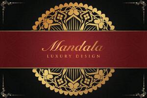 Luxurious mandala background and banner design, suitable for design templates for greeting cards vector