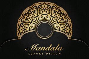 Luxurious mandala background and banner design, suitable for design templates for greeting cards vector