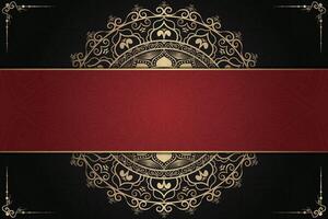 Luxurious mandala background and banner design, suitable for design templates for greeting cards vector