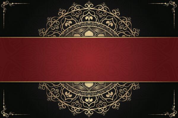Luxurious mandala background and banner design, suitable for design templates for greeting cards