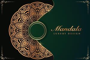 Luxurious mandala background and banner design, suitable for design templates for greeting cards vector