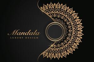 Luxurious mandala background and banner design, suitable for design templates for greeting cards vector