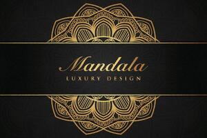 Luxurious mandala background and banner design, suitable for design templates for greeting cards vector