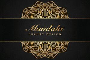 Luxurious mandala background and banner design, suitable for design templates for greeting cards vector