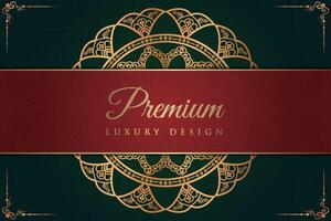 Luxurious mandala background and banner design, suitable for design templates for greeting cards vector