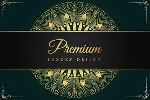 Luxurious mandala background and banner design, suitable for design templates for greeting cards vector