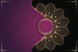 Luxurious mandala background and banner design, suitable for design templates for greeting cards vector