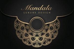 Luxurious mandala background and banner design, suitable for design templates for greeting cards vector