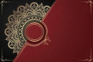 Luxurious mandala background and banner design, suitable for design templates for greeting cards vector