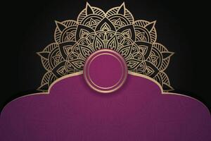 Luxurious mandala background and banner design, suitable for design templates for greeting cards vector