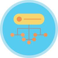 Structure Flat Multi Circle Icon vector