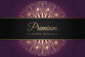 Luxurious mandala background and banner design, suitable for design templates for greeting cards vector