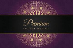 Luxurious mandala background and banner design, suitable for design templates for greeting cards vector