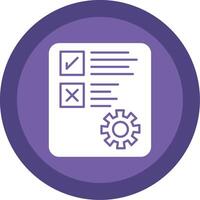 Document Glyph Multi Circle Icon vector