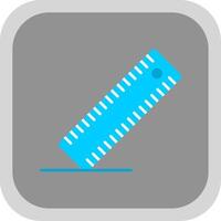 Ruler Flat Round Corner Icon vector