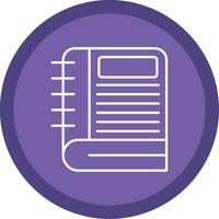 Notebook Line Multi Circle Icon vector