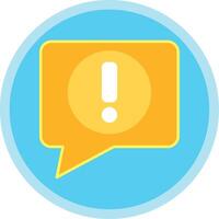 Alert Flat Multi Circle Icon vector