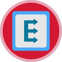 Three Arrows Flat Multi Circle Icon vector