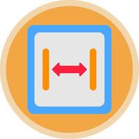 Size Flat Multi Circle Icon vector