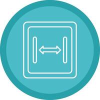 Size Line Multi Circle Icon vector