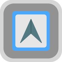 Cursor Flat Round Corner Icon vector