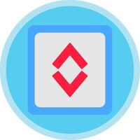 Up Down Flat Multi Circle Icon vector