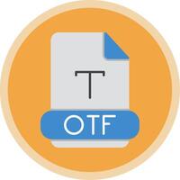 Otf Flat Multi Circle Icon vector
