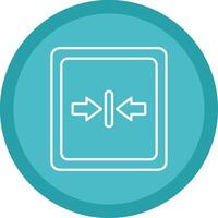 Minimize Line Multi Circle Icon vector