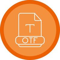 Otf Line Multi Circle Icon vector