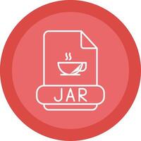 Jar Line Multi Circle Icon vector