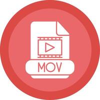 mov glifo multi circulo icono vector