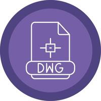 Dwg Line Multi Circle Icon vector