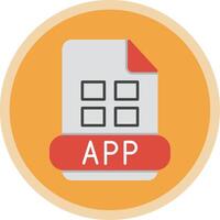 App Flat Multi Circle Icon vector