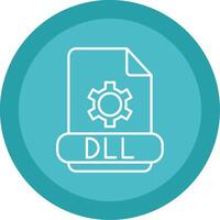 Dll Line Multi Circle Icon vector