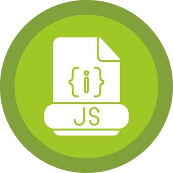 Js Format Glyph Multi Circle Icon vector