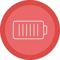 Battery Line Multi Circle Icon vector