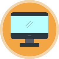 Monitor Flat Multi Circle Icon vector