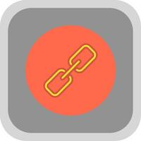 Link Flat Round Corner Icon vector