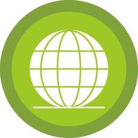 Worldwide Glyph Multi Circle Icon vector